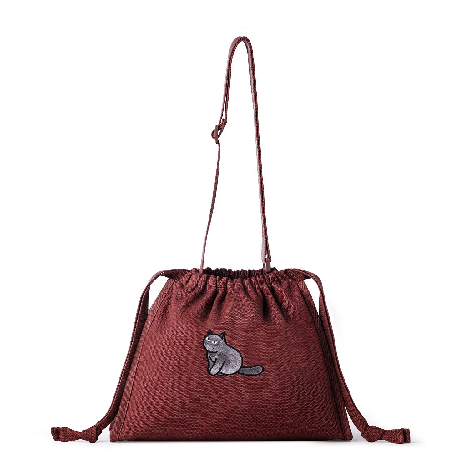 Furry Drawstring 37 Crossbody Bag